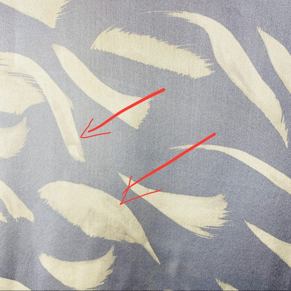 Vintage Blue & Gray Reversible Silk & Wool Scarf - Picture 10 of 13